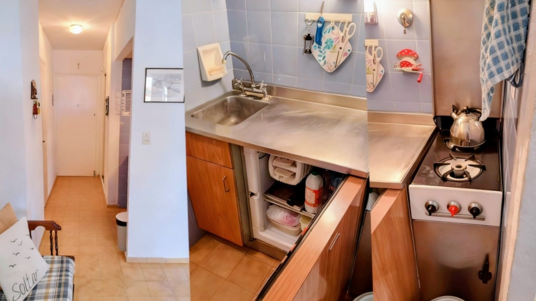 Departamento Edificio Playa II Miramar cocina